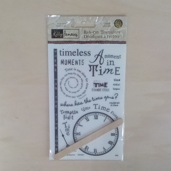 2/$15 Time Rub-on Transfers Kelly Panacci 067901137174 - Picture 1 of 5